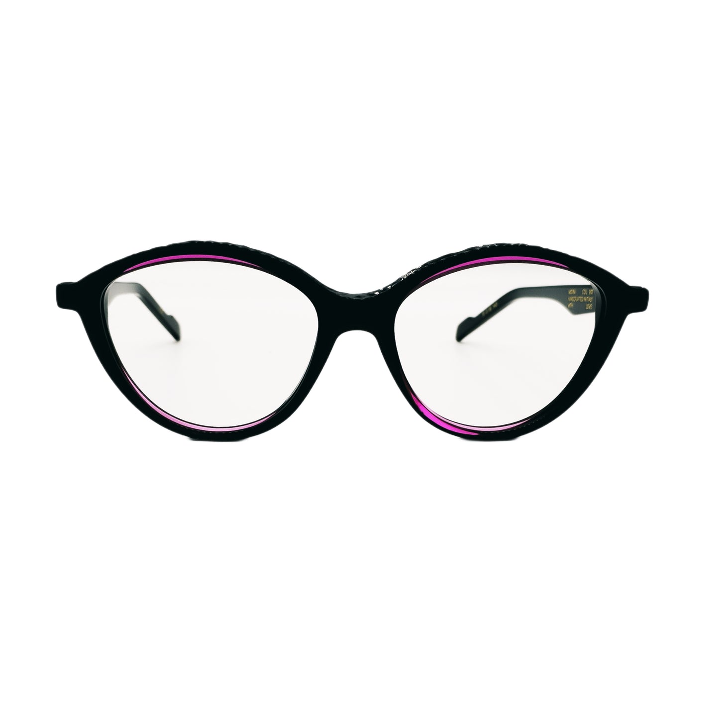 MOIRA nero/fucsia