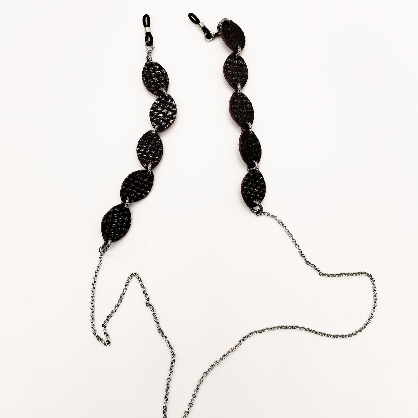 5 FOGLIE viola lavorato