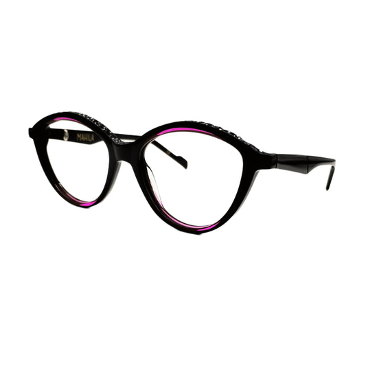 MOIRA nero/fucsia
